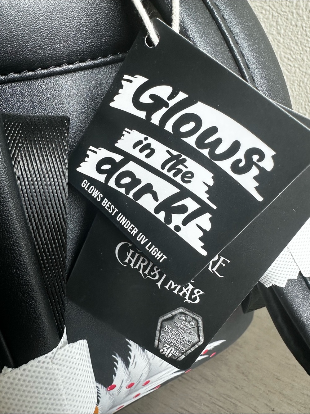New•Disney x Loungefly 30th The Nightmare Before Christmas Mini Backpack. Glows! - Picture 5 of 14